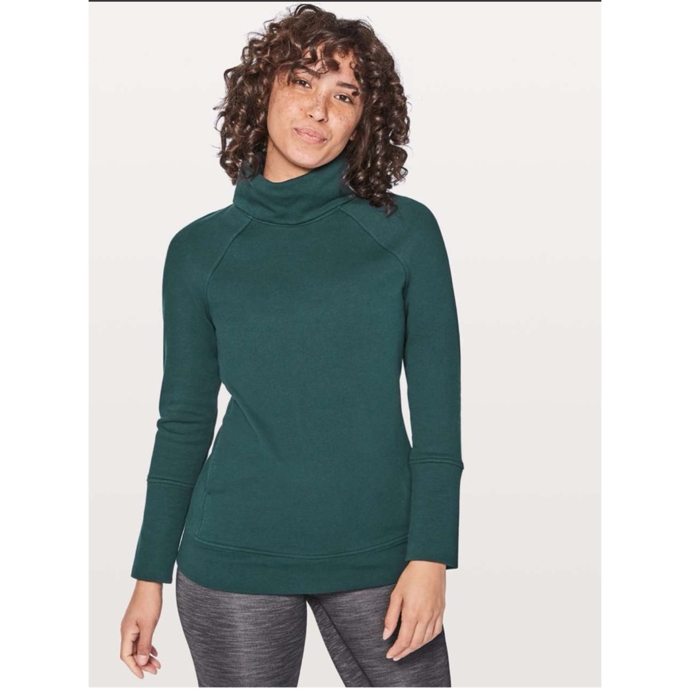 Lululemon To You Tunic Turtleneck Sweatshirt Activewear Athleisure Sz 10